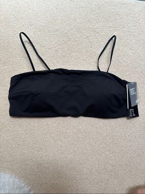 H&M Black Strap Bandeau Bikini Top